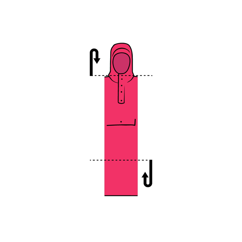 Fold the hood and bottom3